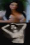 Naked woman fucks anything that
