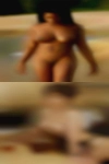 Naked woman over