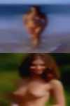 Naked woman fucks anything that